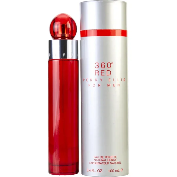 Perry Ellis 360 Red Men EDT - Wholesale 3.4 Oz.