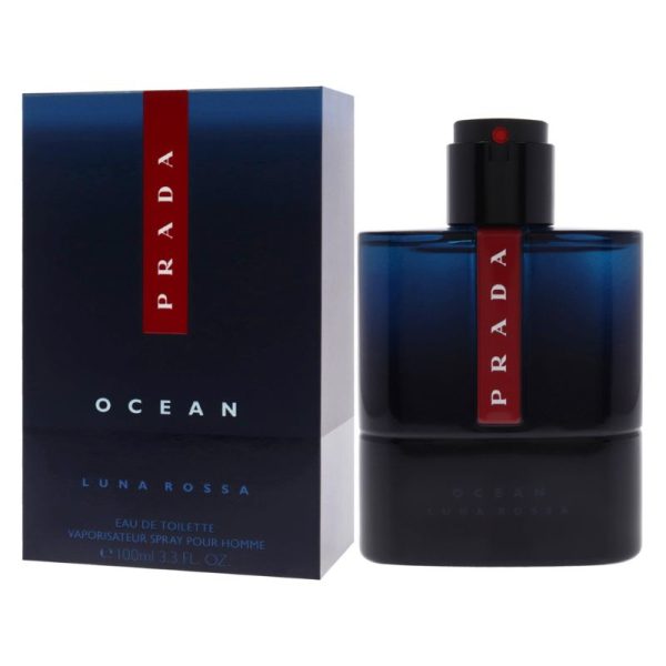 Prada Luna Rossa Ocean Intense 3.4 Eau De Parfum Spray For Men