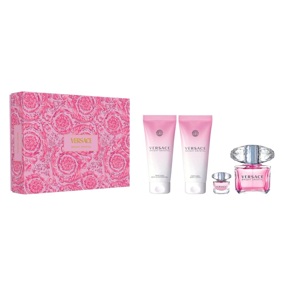 Versace Bright Crystal Gift Set for Women (4 Pcs)