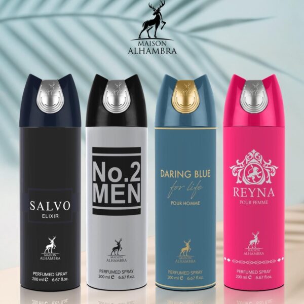 Box of 96 Pieces | Maison Alhambra Perfumed Body Sprays for Men/Women 200ml Wholesale - Image 2