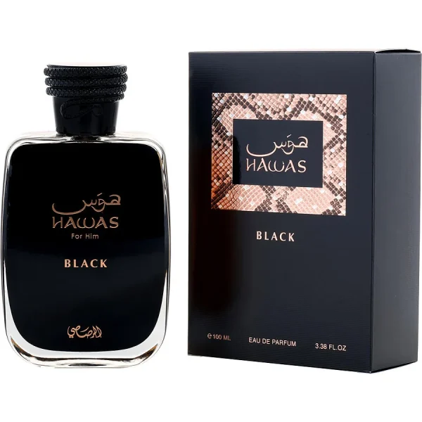 Rasasi Hawas Black For Men 3.3 Oz Eau De Parfum