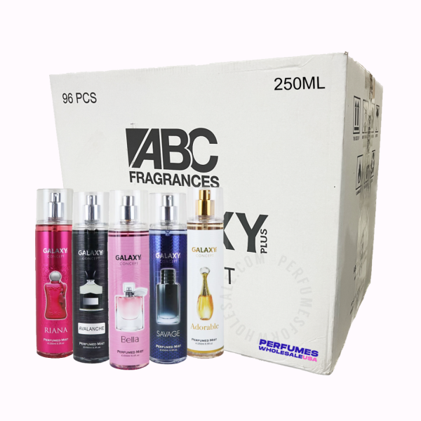 Box of 96 Pieces | Galaxy Plus Concept Perfumed Mist for Men/Women 250ml Wholesale
