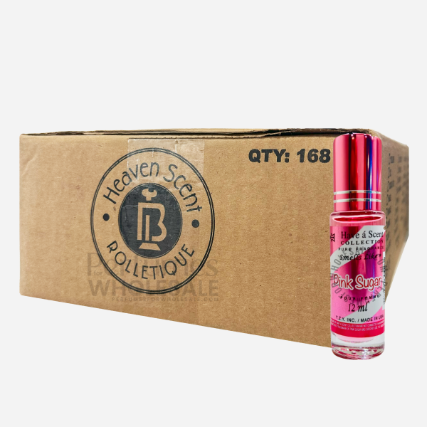Box of 168 Pieces | Have a Scent Collection Wholesale "Pink Sugar" Roll On Oils 12ml