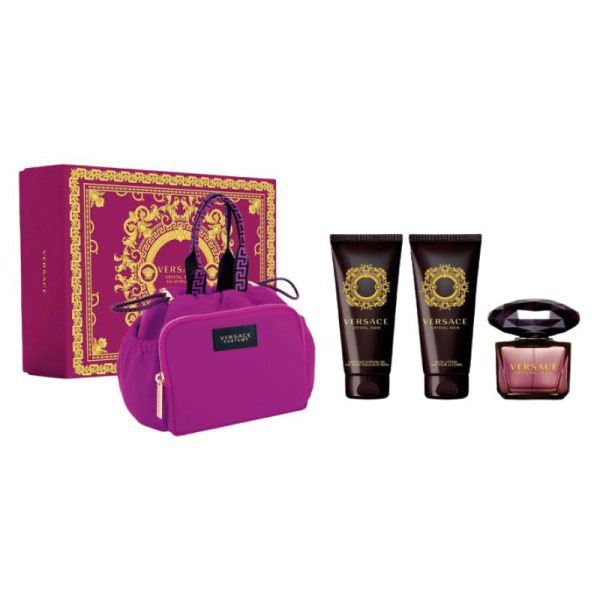 Versace Cristal Noir Women Gift Set (4 Pieces)