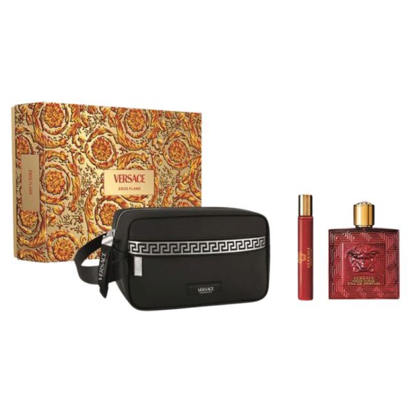 Versace Eros Flame Gift Set (3 Pieces)